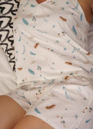Жіноча піжама з натуральної бавовни "невагомість"3 фото