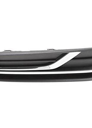 Решетка бампера volkswagen passat b8 usa 15- прав без отв п/тум хром молд (фольксваген пассат б8)