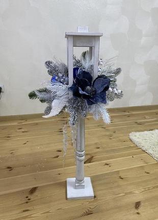 Новогодний фонарь. новогодний декор.