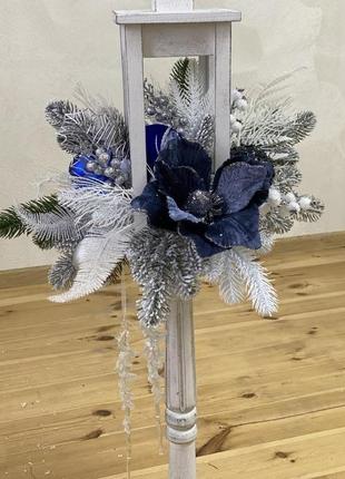 Новогодний фонарь. новогодний декор.