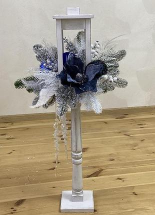 Новогодний фонарь. новогодний декор.