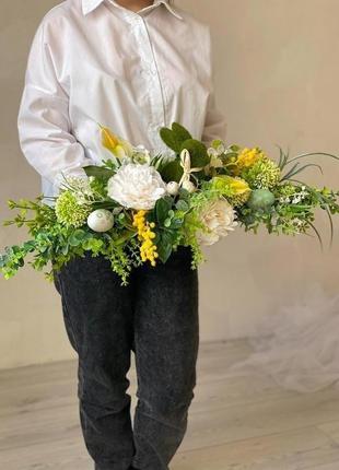 Пасхальна композиція. великодня композиція.