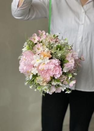 Весенний декор. цветочный шар.