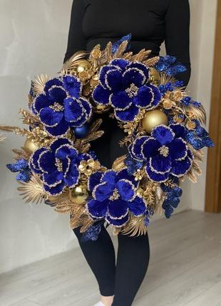 Новорічний вінок. новогодний венок