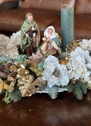 Композиція «різдвяний вертеп». рождественская композиция.