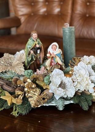 Композиція «різдвяний вертеп». рождественская композиция.