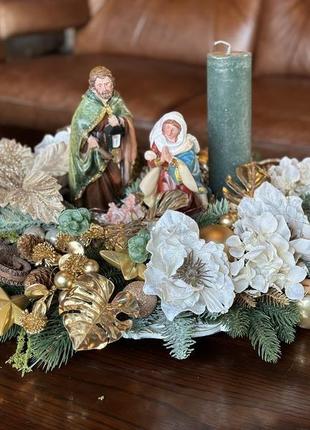 Композиція «різдвяний вертеп». рождественская композиция.
