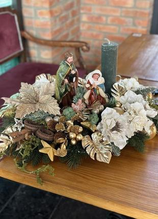 Композиція «різдвяний вертеп». рождественская композиция.