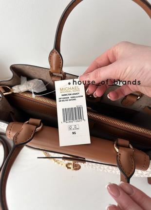 Женская брендовая сумочка michael kors hamilton legacy satchel сумка кроссбоди crossbody оригинал кожа мишель корс майкл корс на подарок жене девушке6 фото