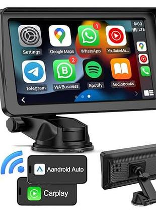 Автомагнітола hei liang h-q72 7-дюймовий екран з apple carplay android auto сток