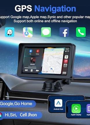 Автомагнітола hei liang h-q72,7-дюймовий екран з apple carplay android auto сток2 фото