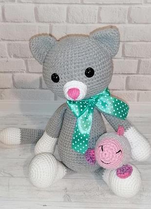 Котик муркотик. вя'заний кіт. кошеня. на замовлення