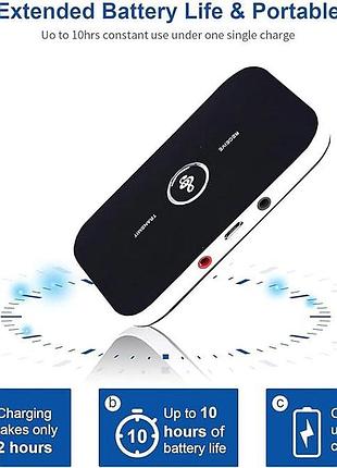 Аудиоадаптер приемника передатчика jilm bluetooth 5.0 адаптер для наушников и колонок 5