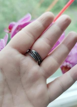 Крупное серебряное кольцо с натуральным кварцем.5 фото