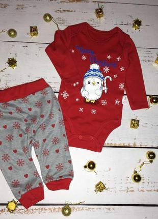 Боді штани новорічний костюм новорічний р62, 68, 74, 80