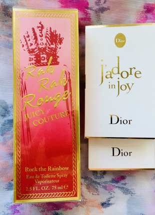 Juicy couture парфюм.вода rah rah rouge 75ml.2 фото