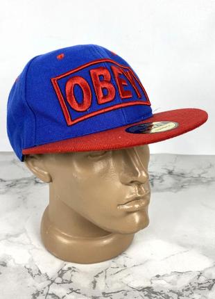 Бейсболка якісна obey, синя