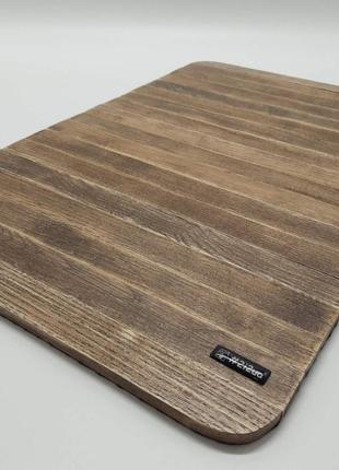 Дерев'яна підставка накладка-столик на підлокітник дивана (вінтаж)6 фото