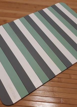 Дерев'яна підставка накладка-столик на підлокітник дивана (бел/сер/зел) #2i2ua2 фото