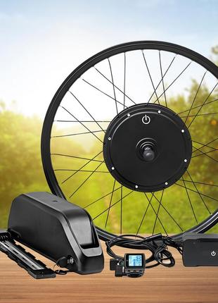 Набор велоракета на заднее колесо для сборки электровелосипеда 500 вт  24.5ah 48v li-ion panasonic+lcd+pas+руч