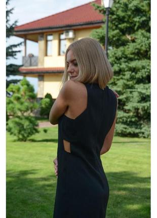 Чорне плаття-футляр h&m з вирізами збоку2 фото