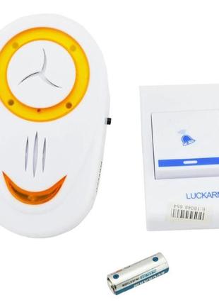 Беспроводной дверной звонок от розетки 220v luckarm intelligent a8853. цвет: оранжевый