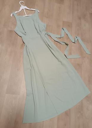 Лёгкое платье на запах с карманами8 фото