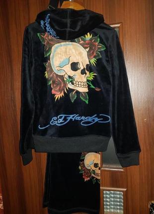 Костюм велюр ed hardy