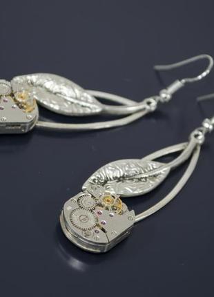 Сережки вишеньки в стилі стімпанк steampunk 3