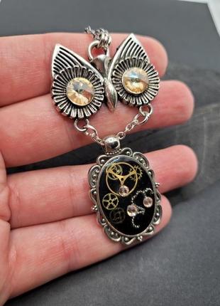 Кулон сова в стилі стімпанк steampunk2 фото