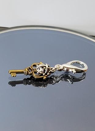 Брелок на ключі ключ та божа корівка3 фото