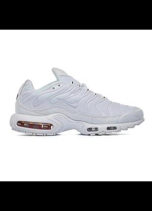 👟nike air max tn plus full white😍