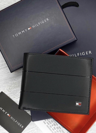 Чоловічий брендовий гаманець tommy hilfiger lux1 фото