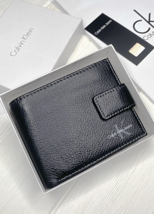 Чоловічий брендовий гаманець calvin klein lux1 фото