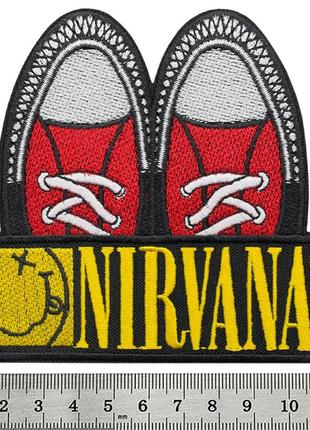 Нашивка nirvana (logo and sneakers)