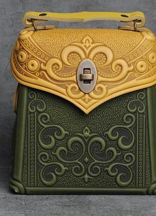 Кожаный рюкзак ручной работы