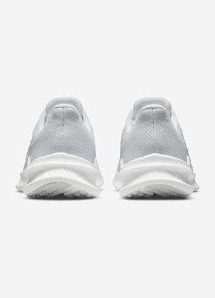 Nike downshifter 11 white metallic silver5 фото