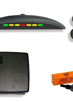 Паркувальний радар falcon 2616 black-4 датчика