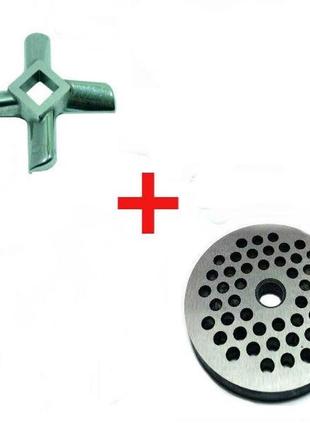 Ніж для м'ясорубки zelmer nr8 +сітка 4.мм.