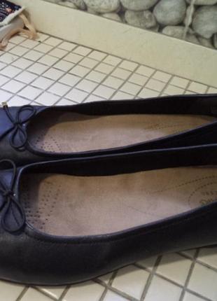 Кожанные туфли clarks 38р
