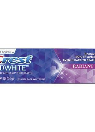 Вибілювальна зубна паста crest 3d white radiant mint 116г