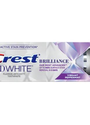 Відбілююча зубна паста crest 3d white brilliance 116г