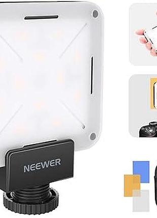 Уценка! светодиодные лампы neewer 12 smd, мини-карман на камере, светодиодная видеолампа для конференций с мас