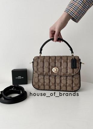 Жіноча брендова сумка coach marlie top handle satchel оригінал сумочка кроссбоді коач коуч шкіра на подарунок дружині подарунок дівчині