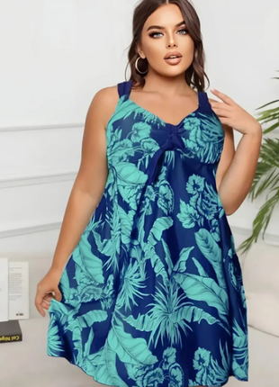 Купальник платье танкини fuba супер батал 5 цветов 60 62 64 66 68  7121шд