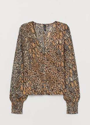Трендова  блузка в леопардовий принт2 фото
