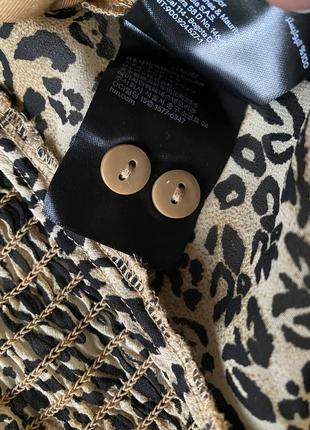 Трендова  блузка в леопардовий принт6 фото