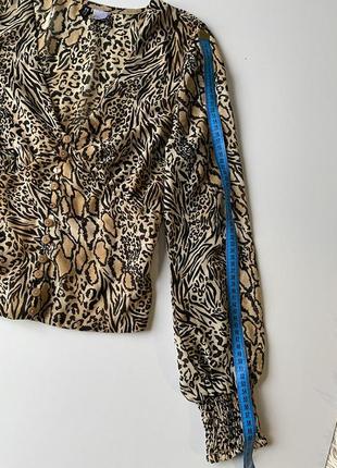 Трендова  блузка в леопардовий принт9 фото