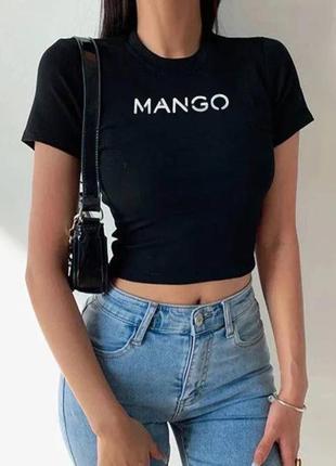 Базовый топ женский mango / s, m, l / мод 70122 фото
