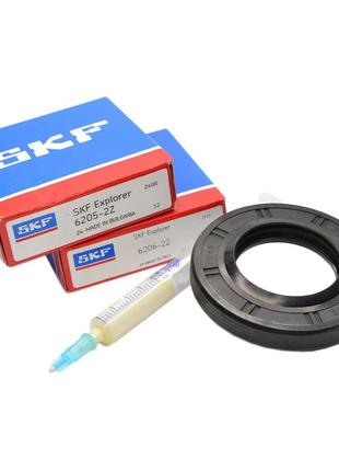 Комплект підшипників skf/zkl 6206, 6207  і сальник 47*88*10/12 для пральних машин midea 8 кг